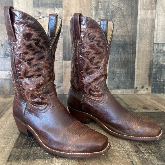 Moonshine Spirit Brad Paisley BBM87 Square Toe Cowboy Boots Mens 10.5 D - Picture 3 of 12